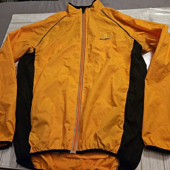 Wolf Bike Mens XL Cycling Windproof Waterproof Jacket Bike Reflective Jersey - Picture 1 of 8